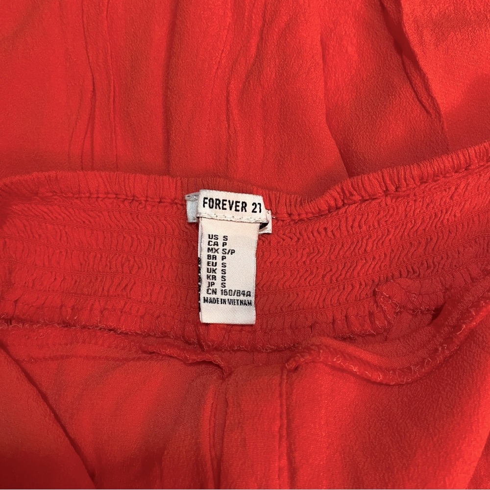 Forever 21 Coral/Orange Button-Down Sundress, Size Small - Picture 4 of 4
